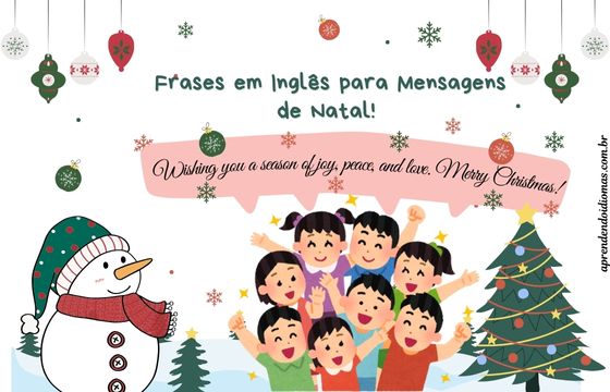 Frases em Inglês para Mensagens de Natal!